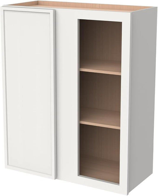 Solid Hardwood Wall Blind Corner Cabinets, Adjustable Shelves, Soft-Close Doors by HCIOANHomecabinetseries