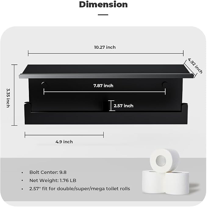 Double Toilet Paper Holder - Image 4