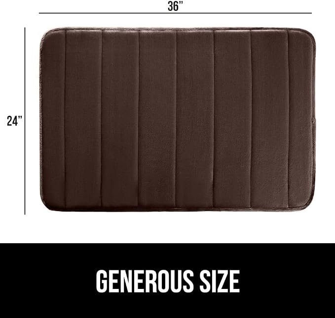 GORILLA GRIP Memory Foam Bath Mat, Soft Absorbent US Designed Bathroom Rug - Image 2
