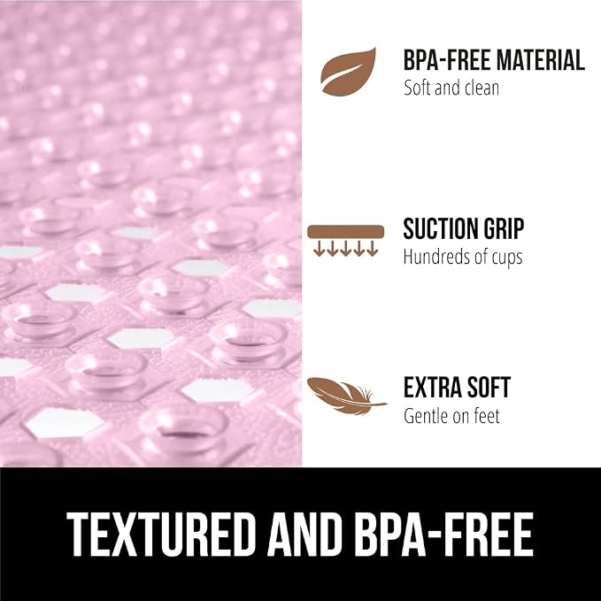 GORILLA GRIP Patented Square Shower Stall Mat, Small Bathtub Floor Mats - Image 5