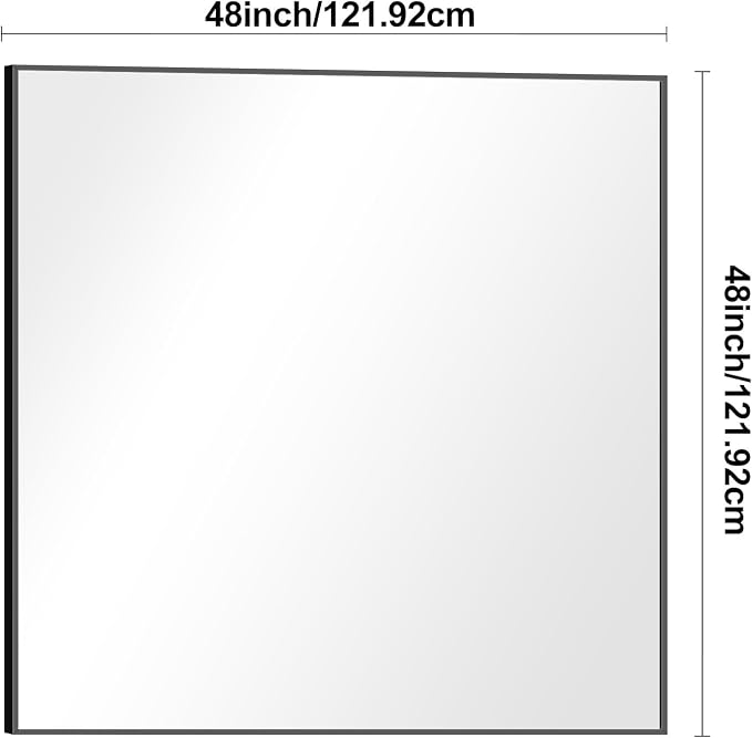 BONEWEI Bathroom Mirror, 48x48 inch Large Wall Mirror - Image 7