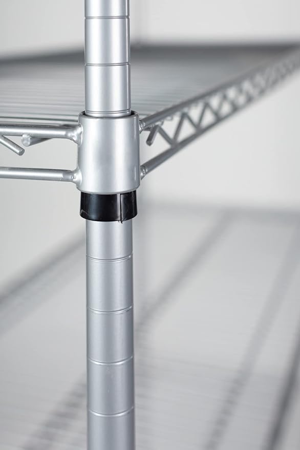 Omega 14" Deep x 30" Wide x 63" High 3 Tier Gray Starter Shelving Unit - Image 5