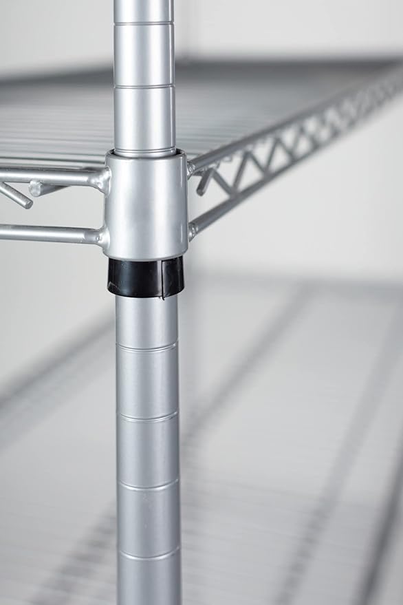 Omega 18" Deep x 36" Wide x 80" High 3 Tier Gray Starter Shelving Unit - Image 5