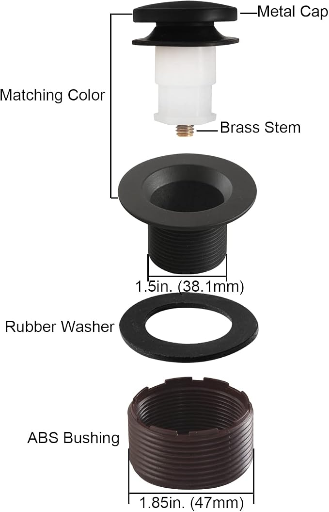 Tip-Toe Bathtub Drain Stopper - Image 7