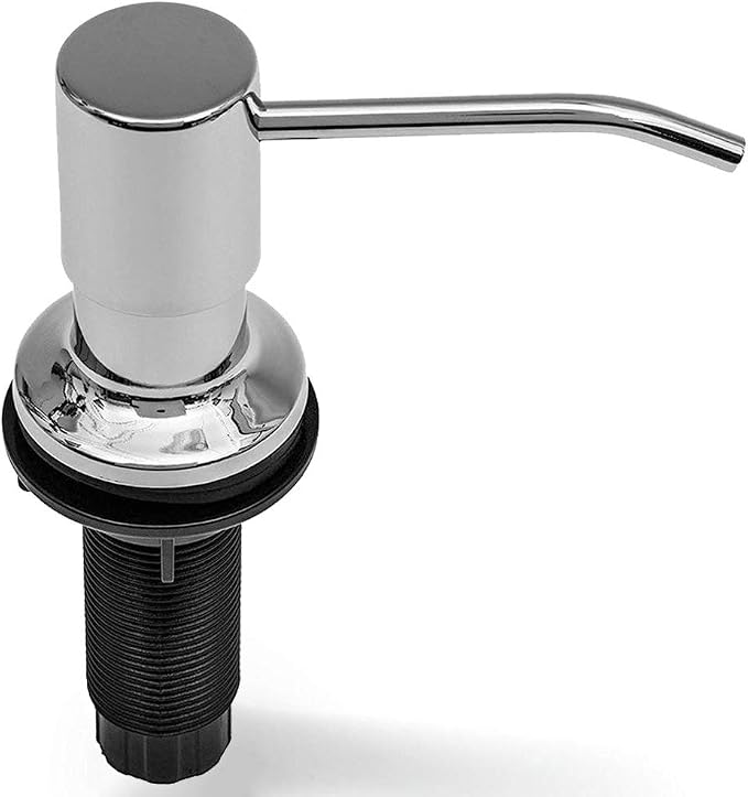 Soap Dispenser for Kitchen Sink, Built in Soap Dispenser, Stainless Steel Pump by Kimi+Cuisine