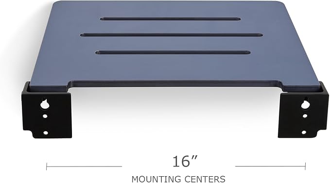 18 inch Silhouette Slimline Folding Wall Mount Shower Bench Seat - Image 8