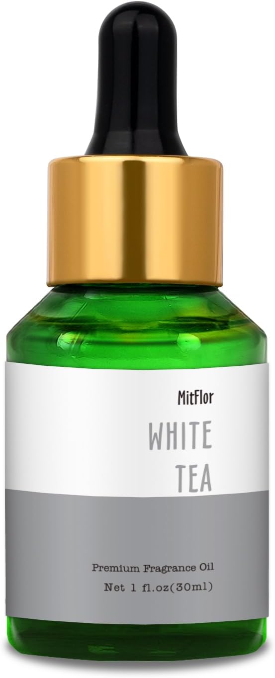 White Tea Fragrance Oil, MitFlor 30ml Scented Oils, Large Size Premium by MitFlor