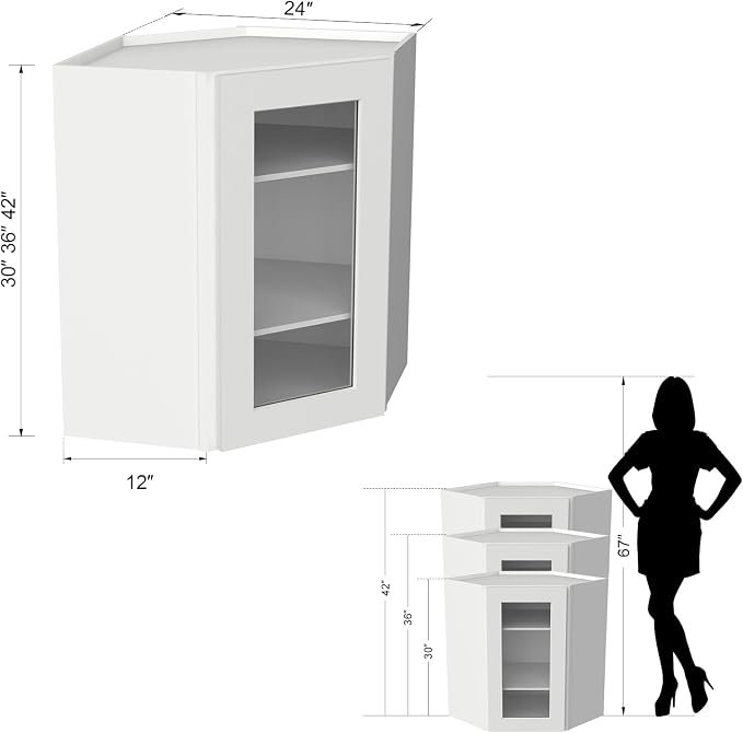 Glass Cabinet Style Corner Cabinet - Image 3