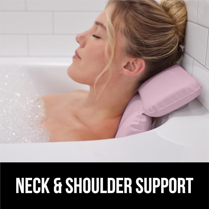 GORILLA GRIP Bath Pillow for Tub, Improved Suction Cups, Luxury Bathtub Pillows - Image 8