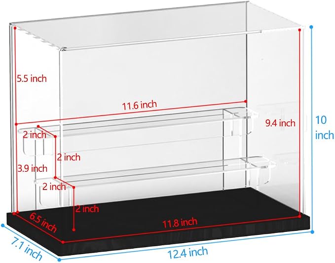 Choowin 3 Tier Clear Acrylic Display Case - Image 2