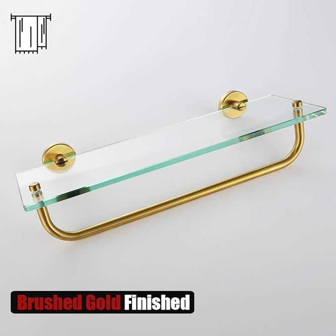 JQK Bathroom Glass Shelf, Shelf - Image 5