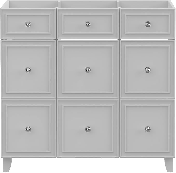YOURLITE 36" Bathroom Vanity, Painted Surface Solid Wood Frame Bathroom Vanities - Image 7