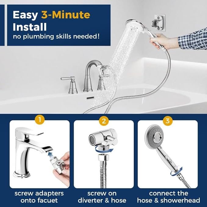 KLLEYNA Shower Head Hose Attachment - Image 5