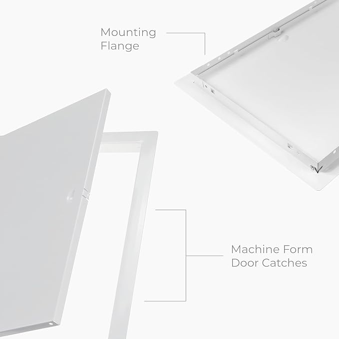 8x16 Inch White Access Panel – Metal Rectangular Wall & Ceiling Access Door - Image 7
