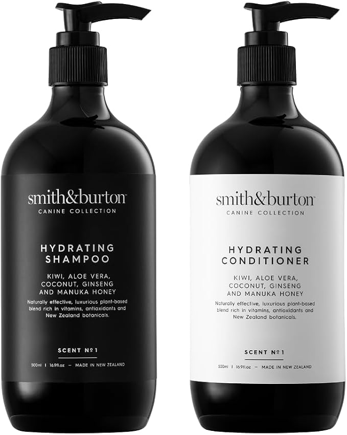 smith&burton Hydrating Dog & Cat Shampoo And Conditioner Duo Set, Natural by smithburton