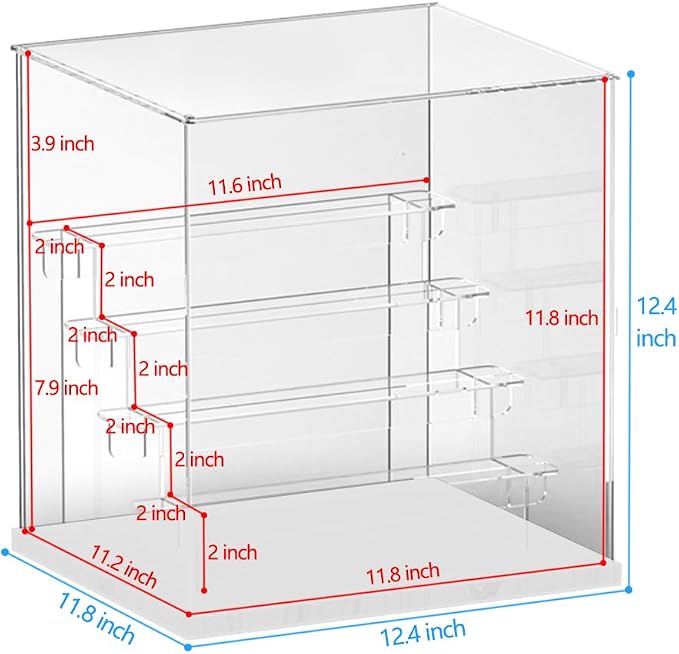 Choowin 5 Tier Clear Acrylic Display Case - Image 2