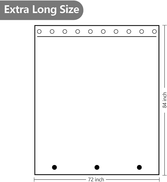 Waterproof Fabric Shower Curtain Liner - Image 7