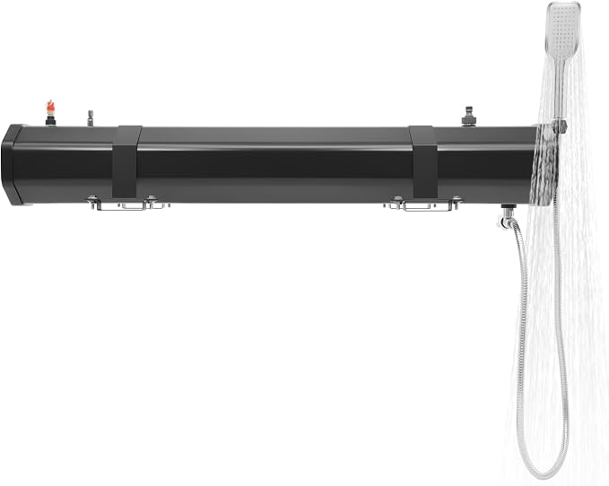 Self-Pressurized Water Tank for Camping Showers 30L, Roof Rack Mount Road Shower by Unknown