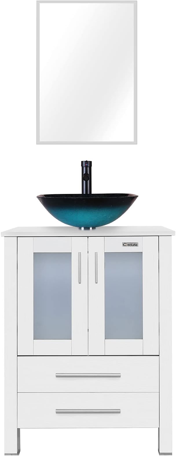 eclife 24" Modern Bathroom Vanity Sink Combo Freestanding Cabinet by eclife