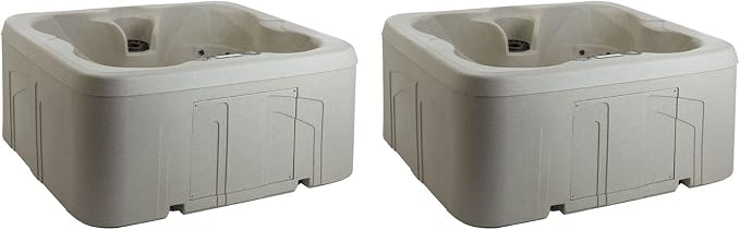 LIFE SMART Spas Rock Solid 4-Person Plug and Play Hot Tub Spa by LIFESMARTGLOBAL