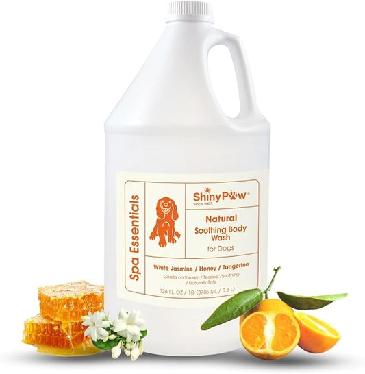 Jasmine & Honey Spa Body Wash for Dogs by Shiny Paw | Dog Itchy Skin Relief & by ShinyPaw%C2%AE