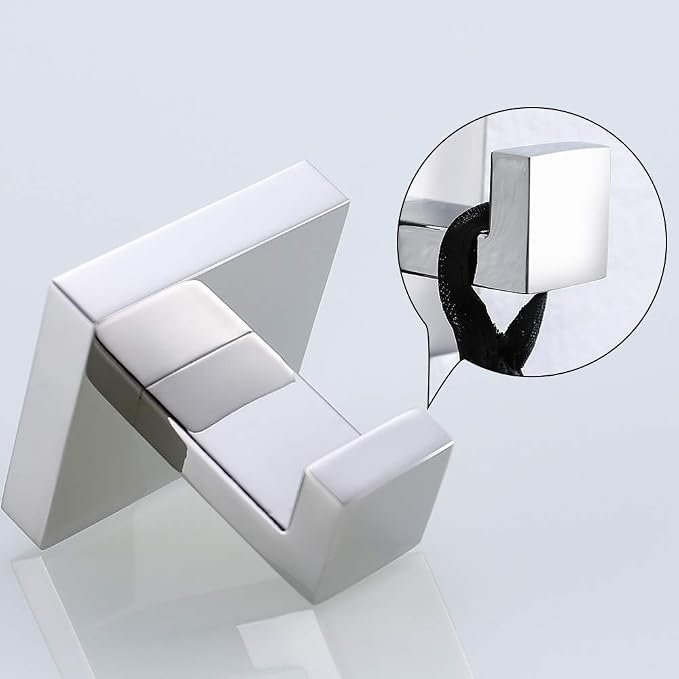 TURS 4 Pieces Bathroom Hardware Accessories Set Polished Towel Bar Set - Image 2
