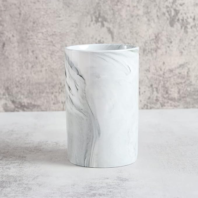 Ceramic Toothbrush Holder, Bathroom Cup, Drinking Mug, Coffee Cups, Marble - Image 3