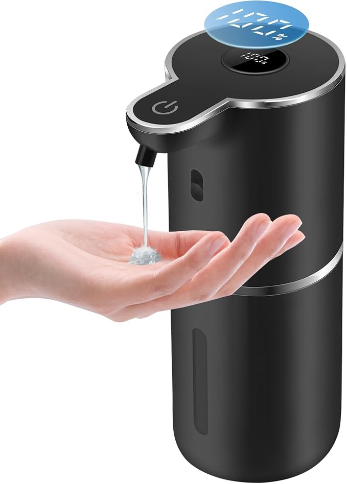 Automatic Liquid Soap Dispenser 12.8oz, Rechargeable & 6 Levels Soap Adjustable by Unknown