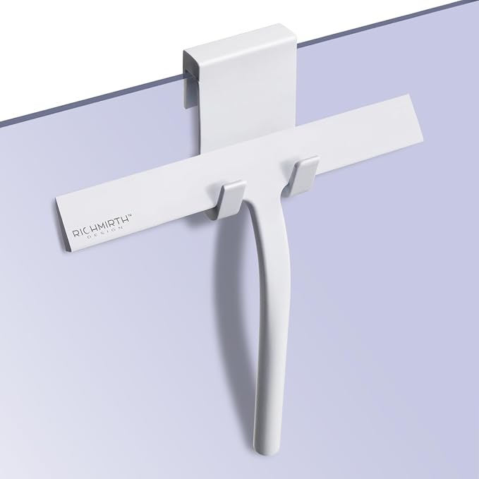 Shower Squeegee 9" with Silicone Hook by RICHMIRTH