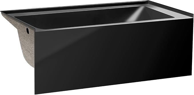 Fine Fixtures Acrylic, Fiberglass Alcove Soaking Bathtub - Image 2
