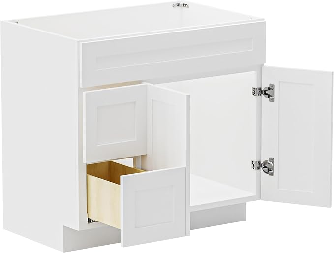 KitchenMan Bathroom Vanity 36 Inch Unassembled Sink Cabinet - Image 9