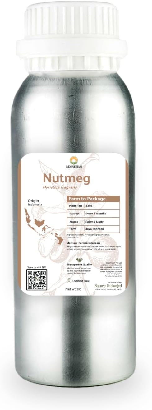 Nutmeg Essential Oil by NaturePackaged
