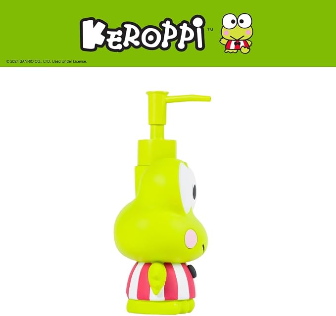 Sanrio Keroppi Soap/Lotion/Hand Sanitizer Resin Pump Dispenser, 13 Ounces - Image 7