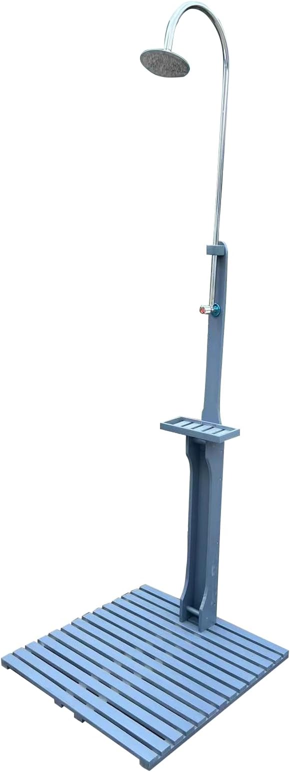 Outdoor Pool Shower Kit Portable Wood Outdoor Garden Pool Shower - Image 7