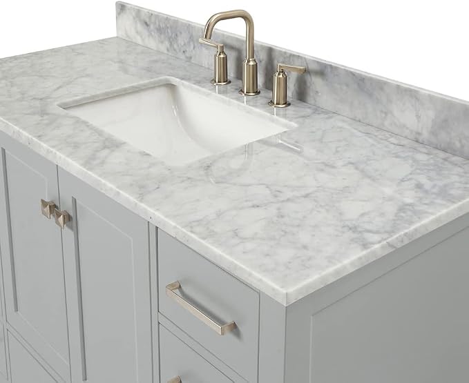 ARIEL 49" Grey Bathroom Vanity - Image 6