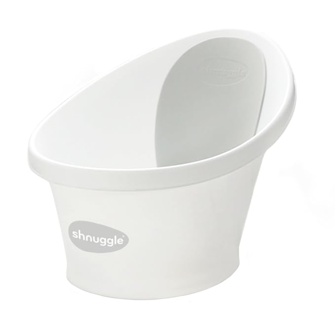 Shnuggle Newborn Baby Bath | Built in Support Bump and Soft Backrest | Suitable by Shnuggle