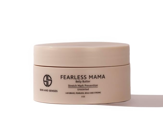 Fearless Mama Belly Butter – Unscented Stretch Mark Cream by SkinandSenses