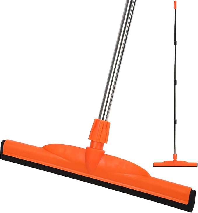 Multi-Purpose Floor Squeegee, Long-Handled EVA Scraper, Adjustable 68-inch by Unknown