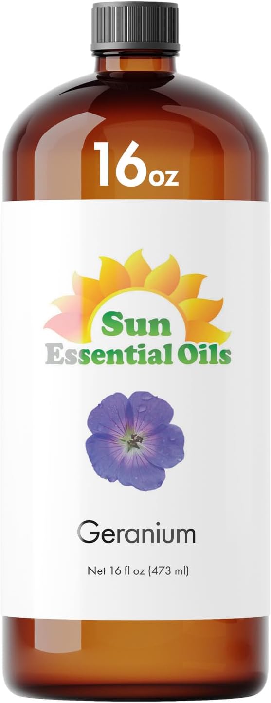 Sun Essential Oils Geranium Essential Oil 16oz by SunEssentialOils