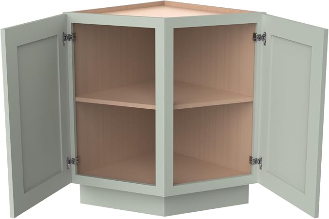 Corner Cabinet for Kitchen Bathroom, Solid Wood Frame - Image 3