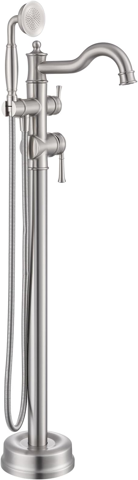 Free Standing Tub Faucet, Qinkell Classic Elegant Gooseneck Freestanding by QinkellSanitaryWare