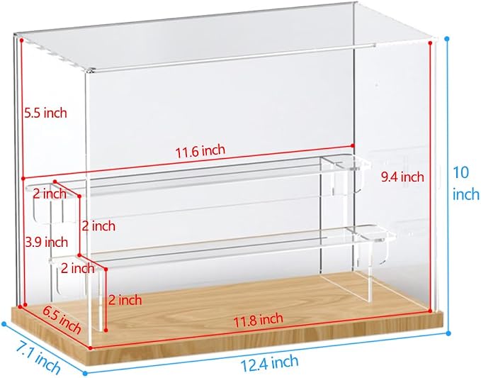 Choowin 3 Tier Clear Acrylic Display Case - Image 2