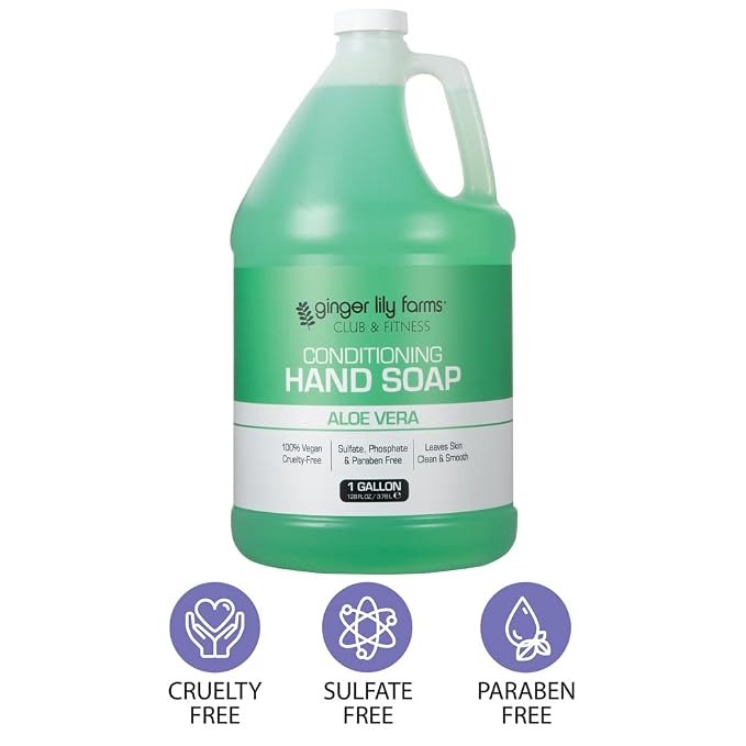 Ginger Lily Farms Club & Fitness Conditioning Liquid Hand Soap Refill, 100% - Image 4