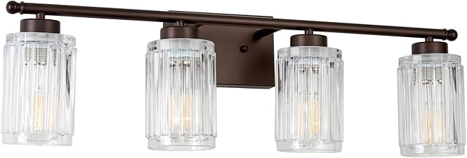 4 Light Bathroom Light Fixtures Modern ORB 28 Inch Vanity Lights - Image 9