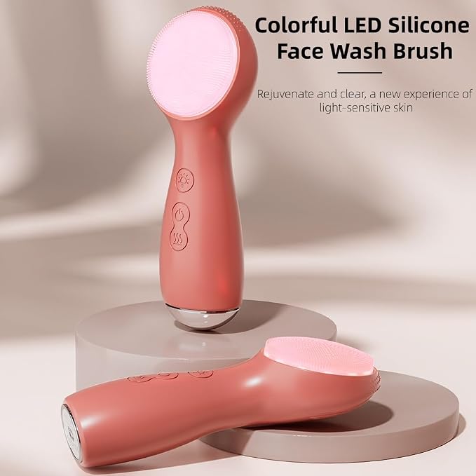 Colorful LED Silicone Face Wash Brush - Image 2