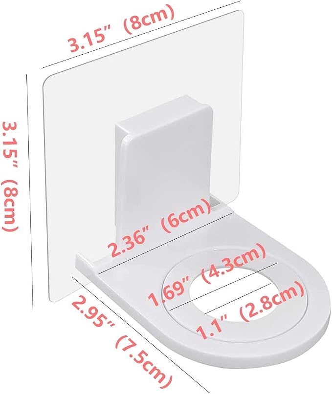 4 Pack Shower Gel Bottle Rack Hook Self Adhesive Wall Mounted No Drilling - Image 2