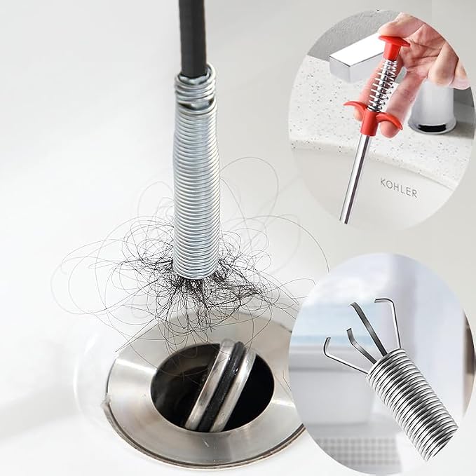 62.5inch Drain Snake Hair Clog Remover - Image 3