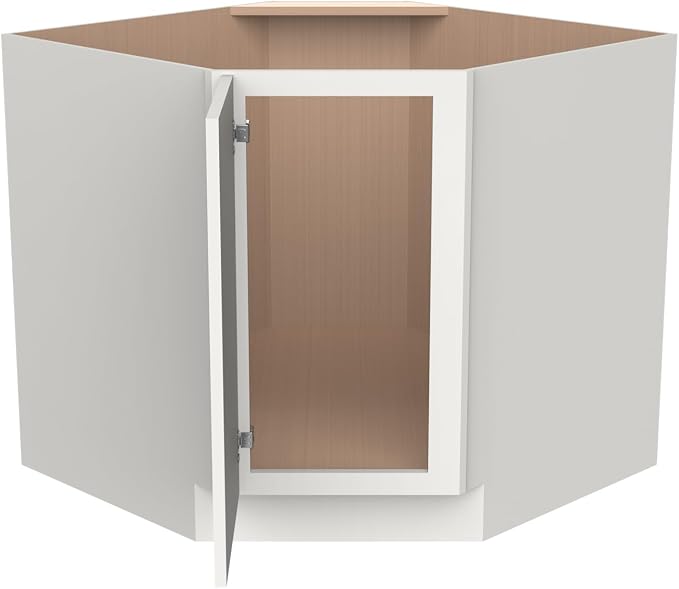 Diagonal Corner Kitchen Cabinet – Solid Wood – Freestanding Storage Organizer - Image 7