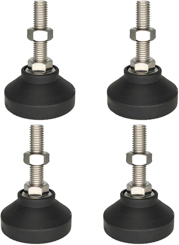 Adjustable Leveling Foot, Small Equipment Foot, Base Diameter 40mm, Thread M12 by Unknown