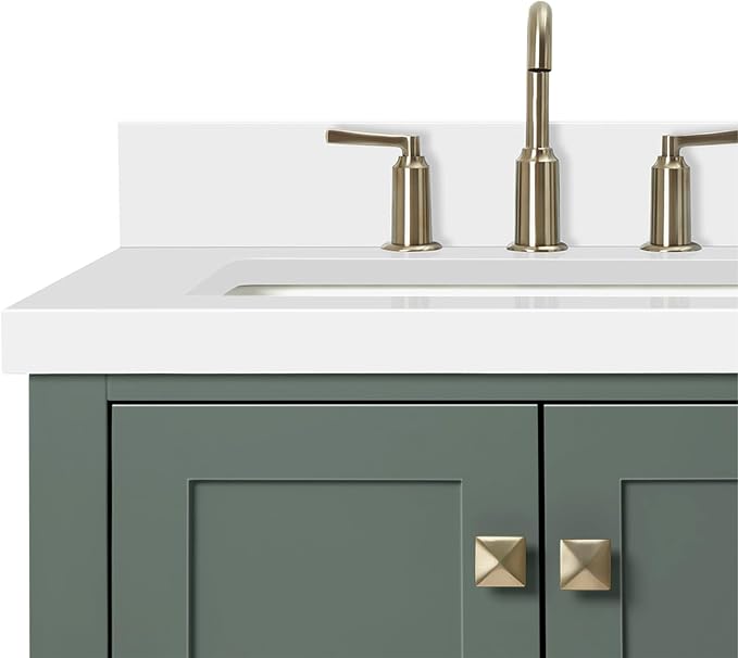 ARIEL Cambridge 37 inch Left Offset Rectangle Sink Vanity - Image 7